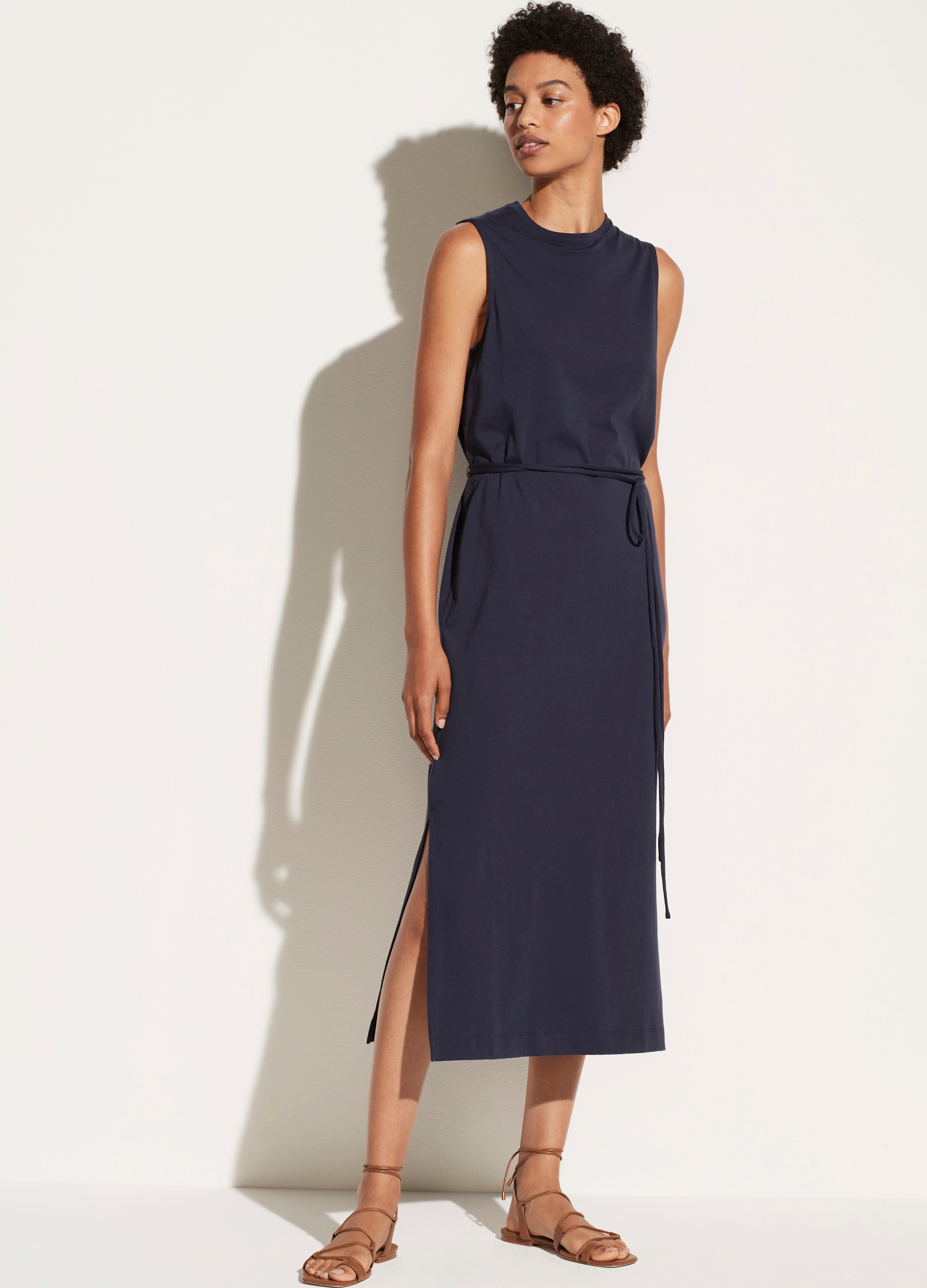 Vince | Sleeveless Crewneck Dress in ...